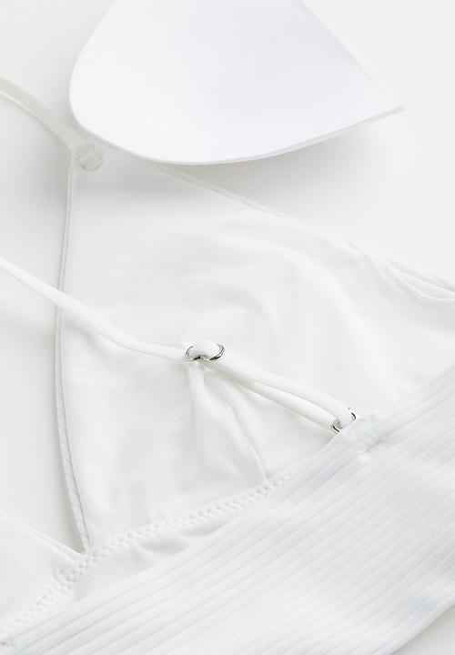 H&M - Padded bikini top - white