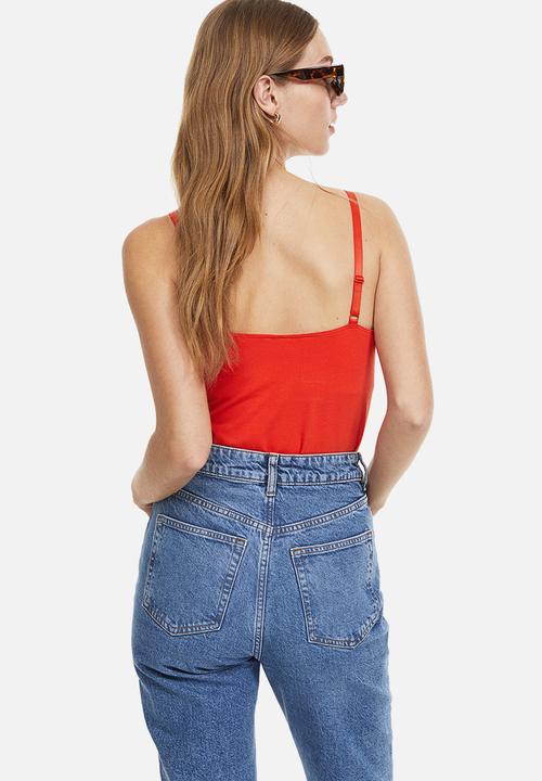 H&M - Mama 2 pack nursing tops - red & light beige 