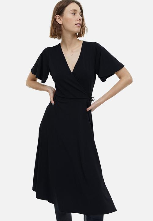 H&M - Jersey wrap dress - black