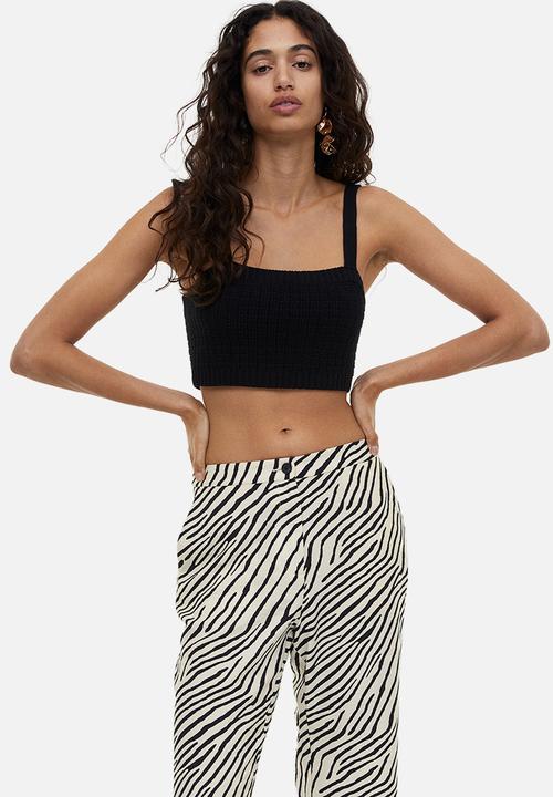 H&M - Flared trousers - white multi