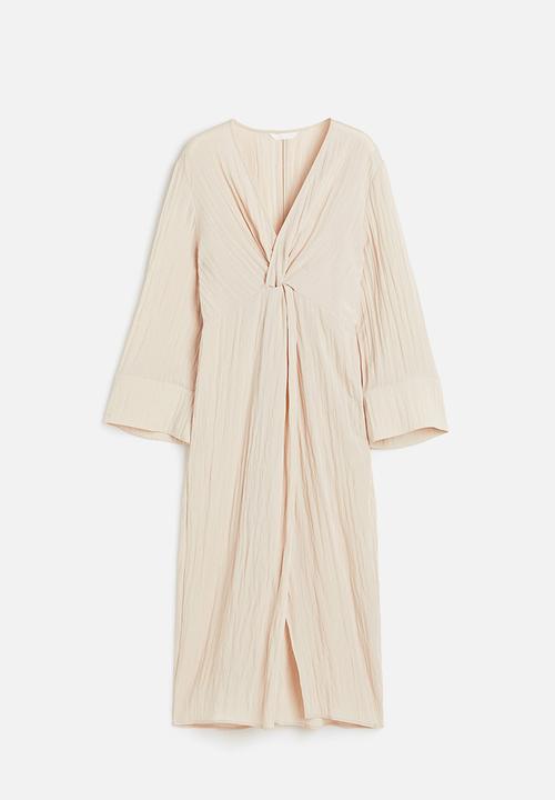 H&M - Knot-detail dress - beige