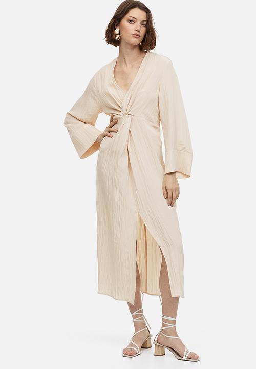 H&M - Knot-detail dress - beige