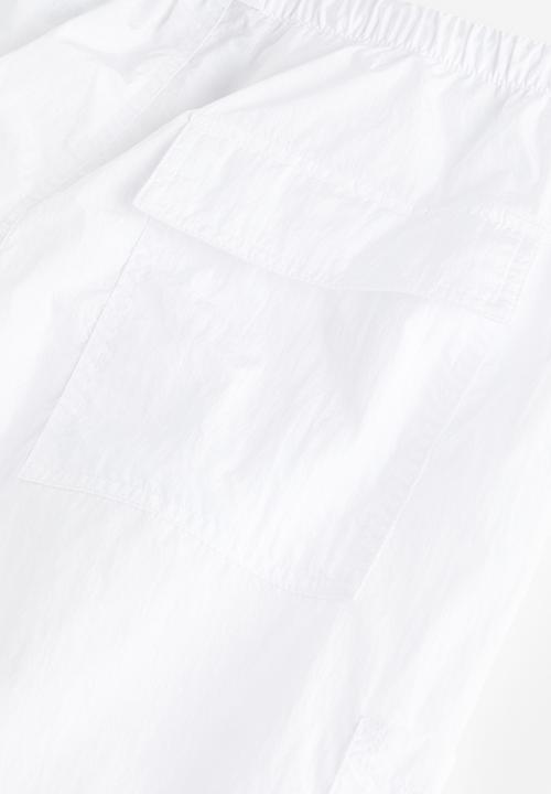 H&M - Nylon parachute trousers - white