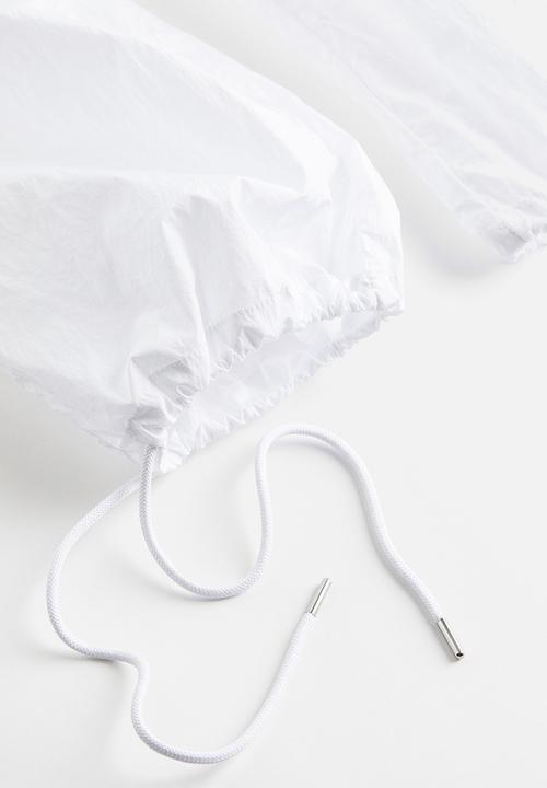 H&M - Nylon parachute trousers - white