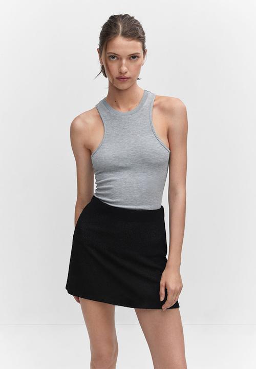 MANGO - Skirt stilly - black