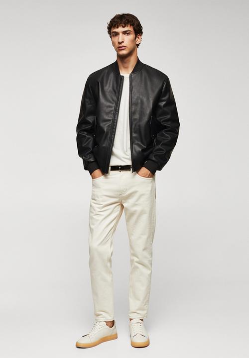 MANGO - Jacket pla - black 