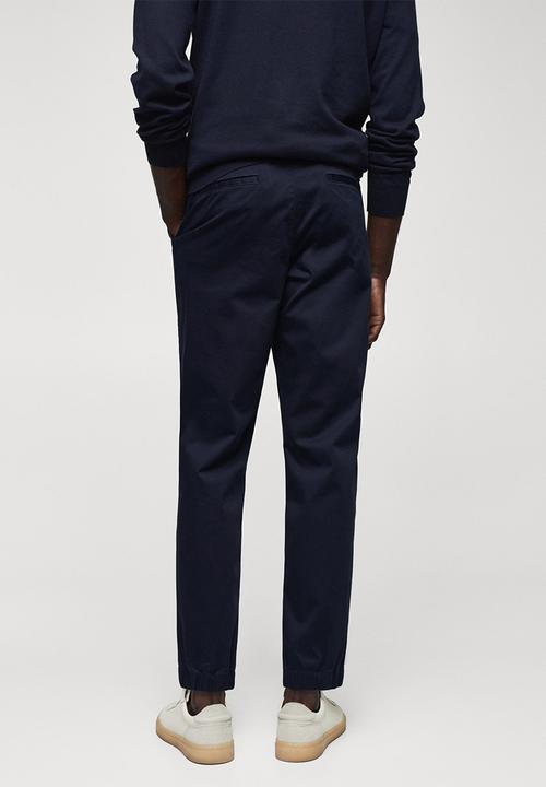 MANGO - Trousers marte - navy 