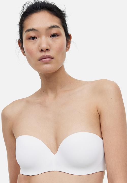 H&M - Padded balconette bra - white