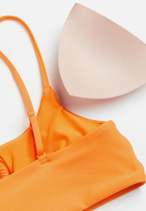 H&M - Padded bikini top - orange