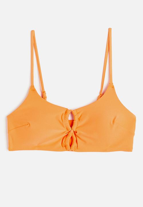 H&M - Padded bikini top - orange