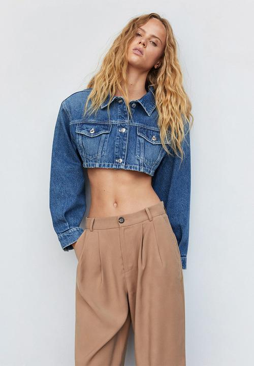 MANGO - Trousers fiby - light beige
