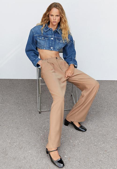 MANGO - Trousers fiby - light beige