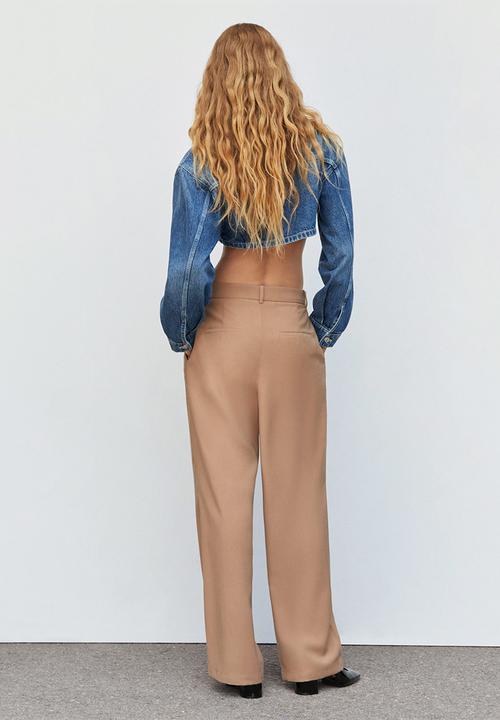 MANGO - Trousers fiby - light beige