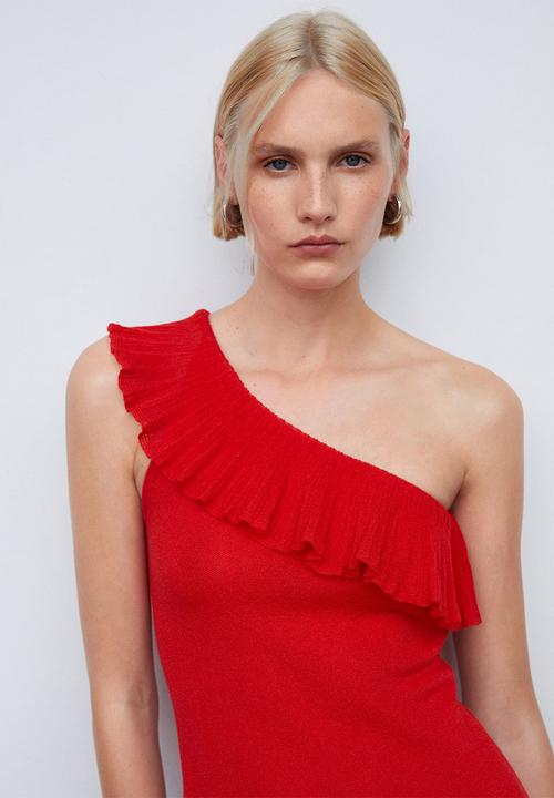 MANGO - Dress oley - red
