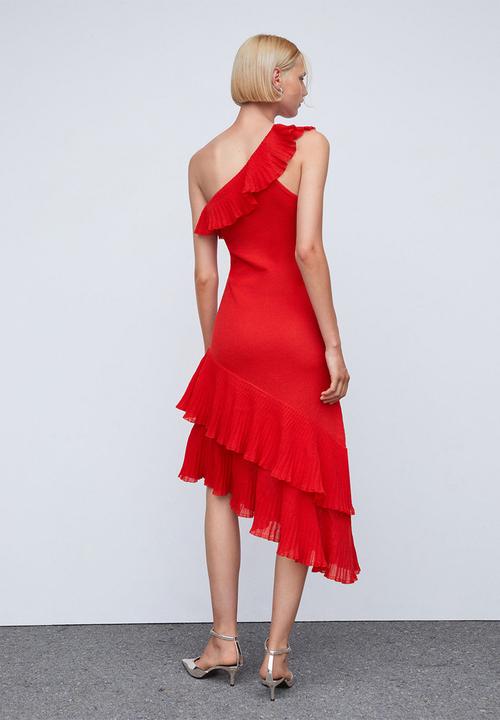 MANGO - Dress oley - red