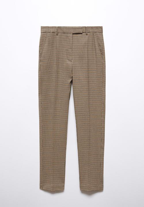 MANGO - Trousers warm - green