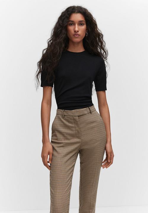 MANGO - Trousers warm - green