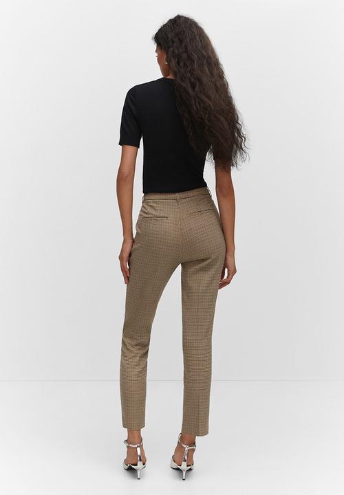 MANGO - Trousers warm - green