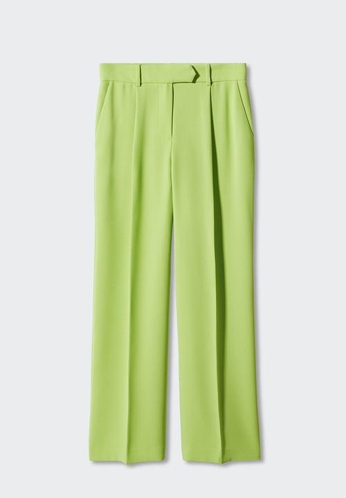 MANGO - Trousers igu - bright yellow