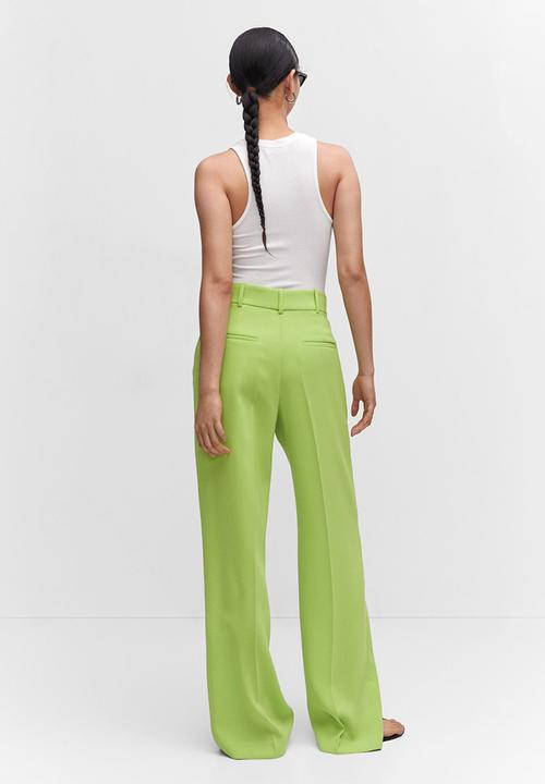 MANGO - Trousers igu - bright yellow