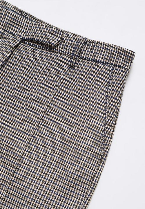 MANGO - Trousers warm - medium blue