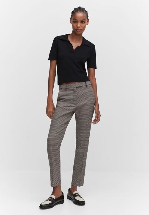MANGO - Trousers warm - medium blue