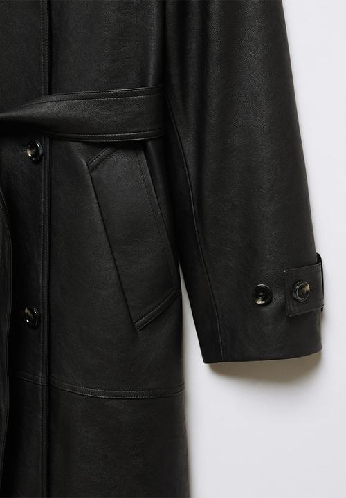 MANGO - Trench coat gossip - black