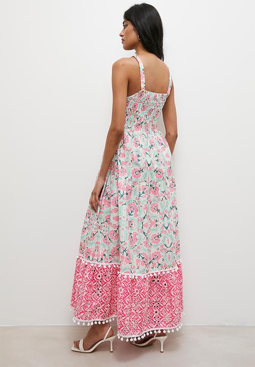 Superbalist - Trim detail maxi dress - pink
