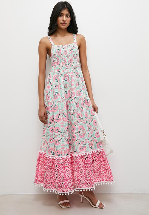 Superbalist - Trim detail maxi dress - pink