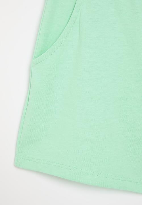 MINOTI - Girls mint basic jersey short - mint