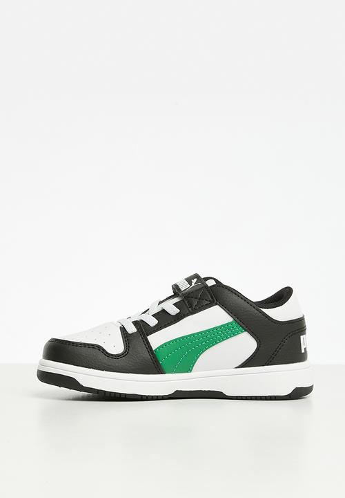 PUMA - Rebound layup lo sl v ps - PUMA white/archive green/PUMA black