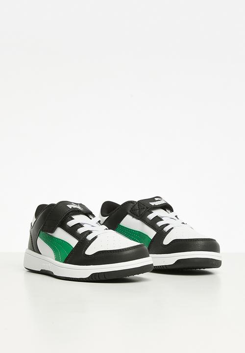PUMA - Rebound layup lo sl v ps - PUMA white/archive green/PUMA black
