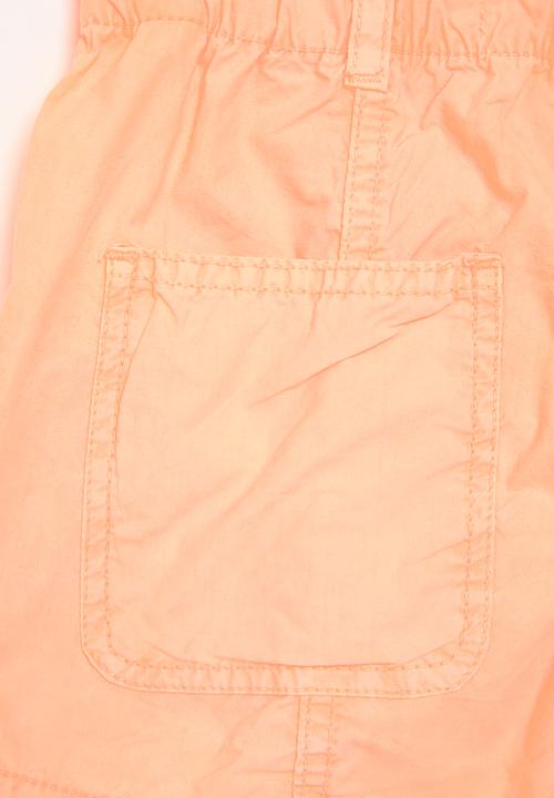 MINOTI - Girls basic poplin short - neon orange