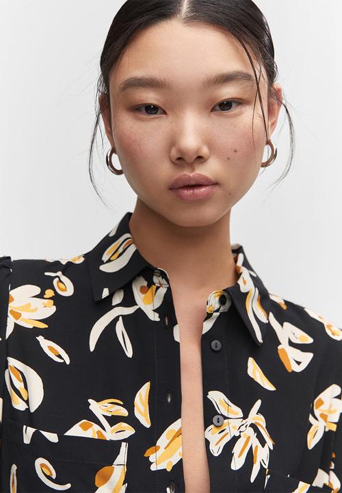 MANGO - Dress apple5 - black