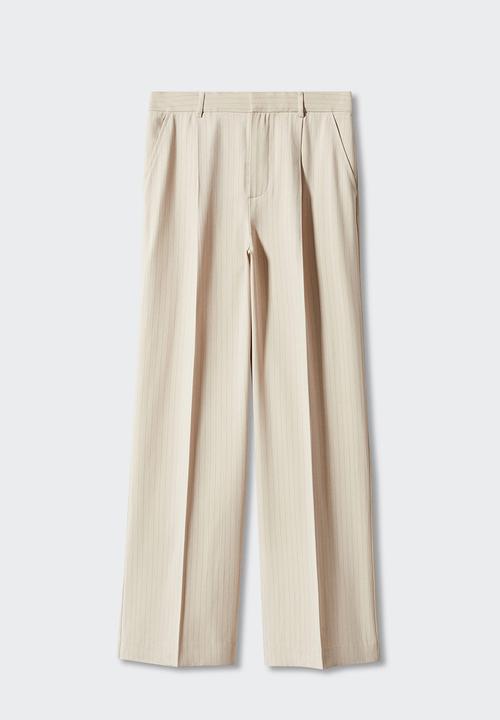 MANGO - Trousers bo - light beige
