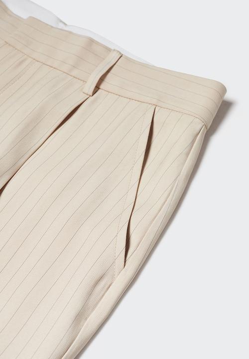 MANGO - Trousers bo - light beige