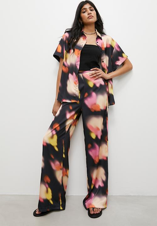 Superbalist - Printed wide leg - soft focus floral