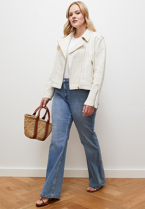 edit - Tweed biker - ecru1