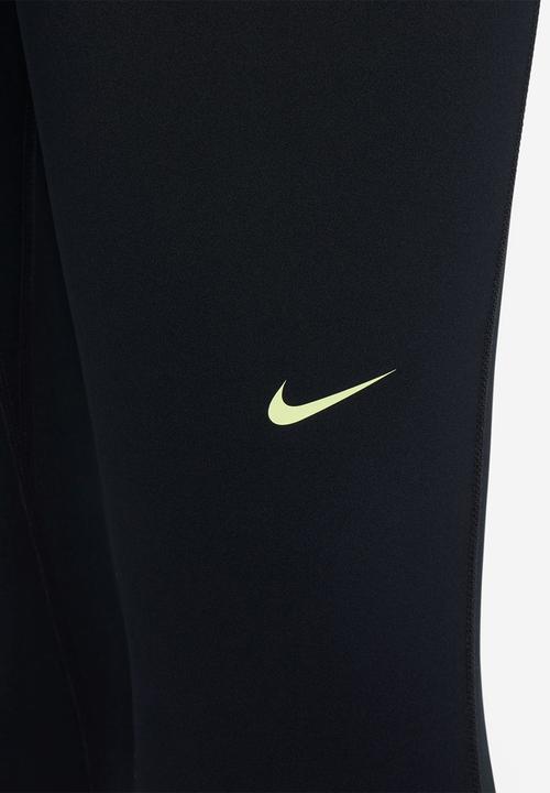 Nike - W Np df mr tight nvty - black/black/lt lemon twist