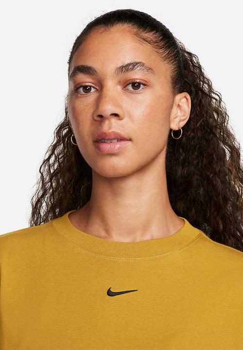 Nike - W Nsw tee essential lbr - bronzine & black