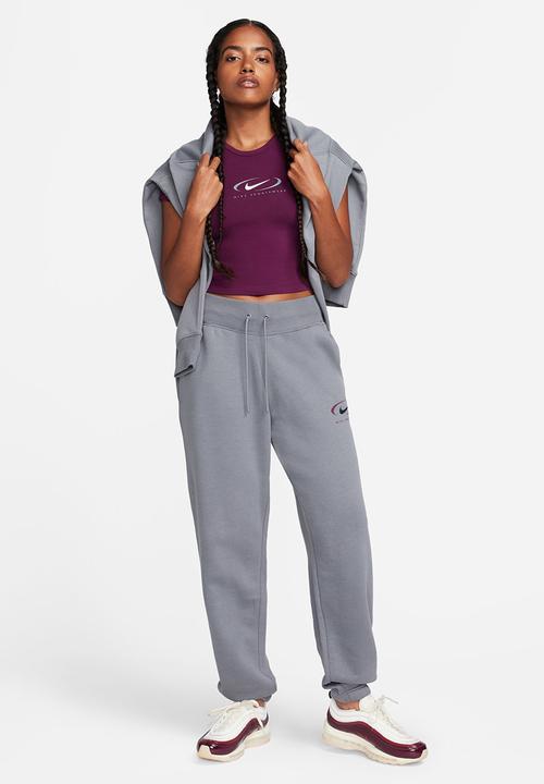 Nike - W Nsw bby tee swoosh - bordeaux