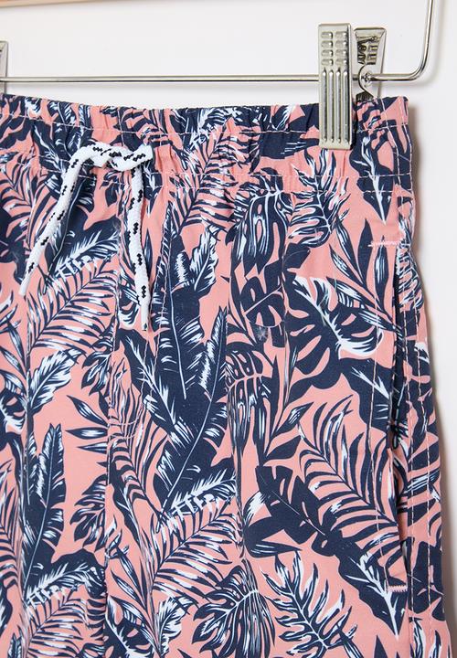 MINOTI - Board shorts - peach & navy