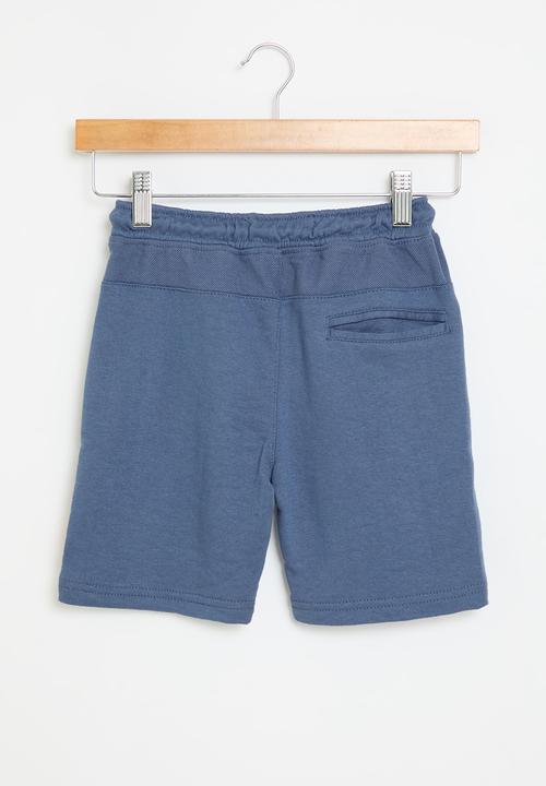 MINOTI - Structured fleece short - blue