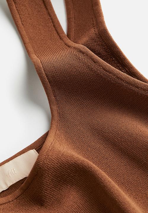 H&M - Ribbed vest top - brown