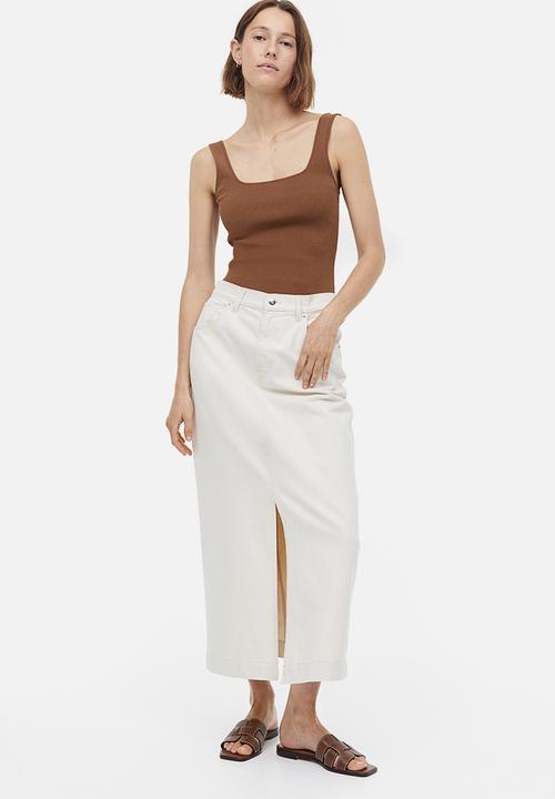 H&M - Ribbed vest top - brown