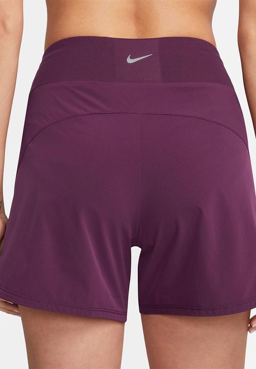 Nike - Nike Bliss 5-Inch Short - bordeaux/reflective silver