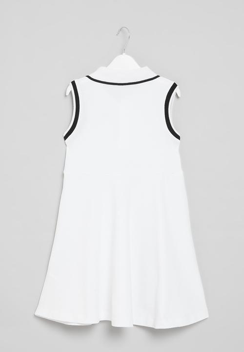 MINOTI - Pique vest dress - white
