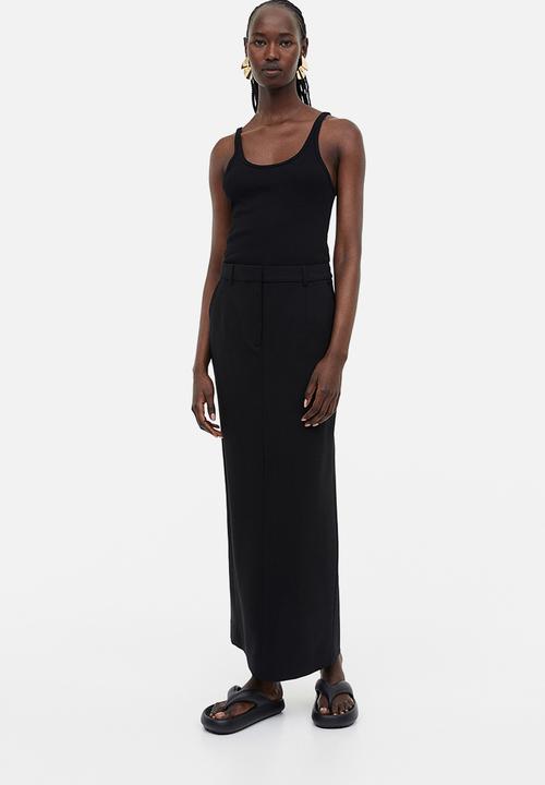 H&M - Ribbed vest top - black