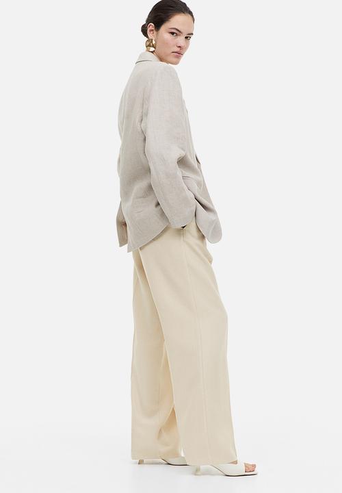 H&M - Tailored trousers - light beige