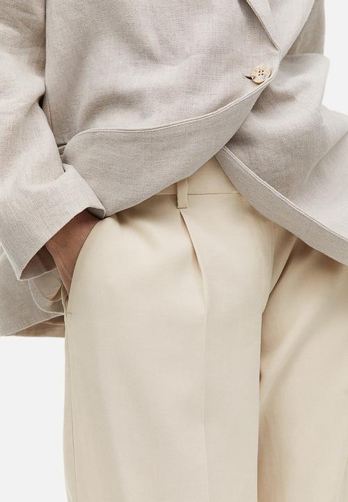 H&M - Tailored trousers - light beige